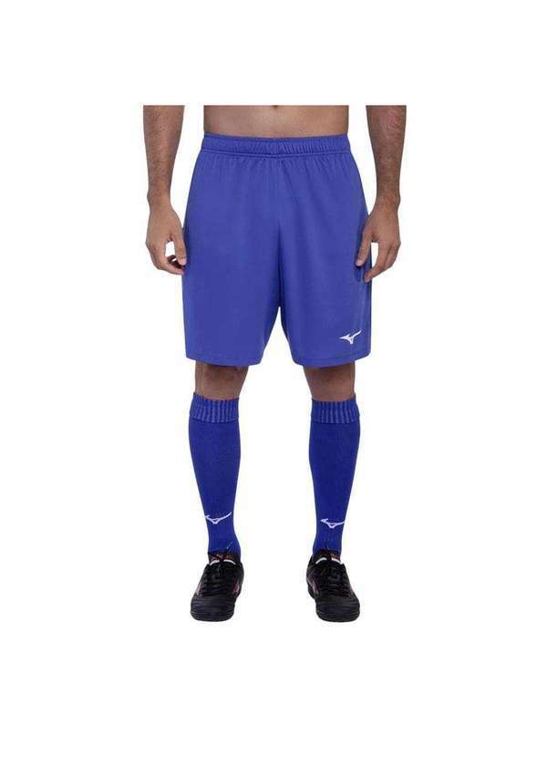 Vista 2 Calção Mizuno Futebol I Masculino Azul Mizuno