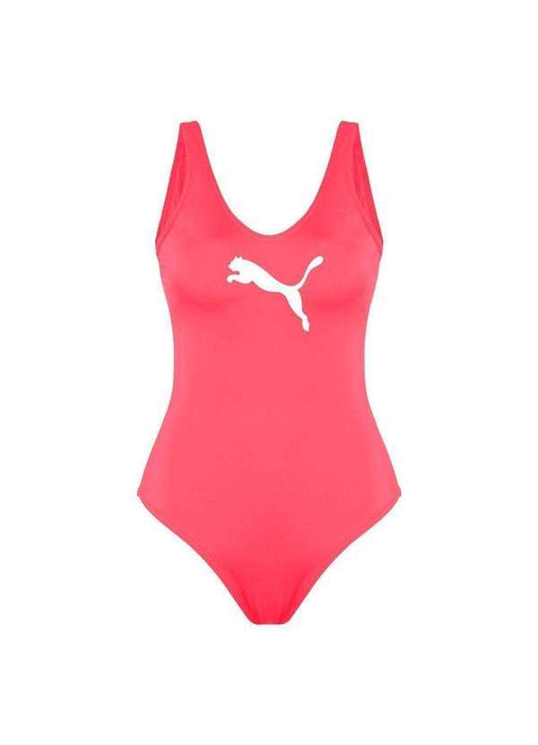 Vista 2 Maiô Puma Clássico Feminino Vermelho Puma