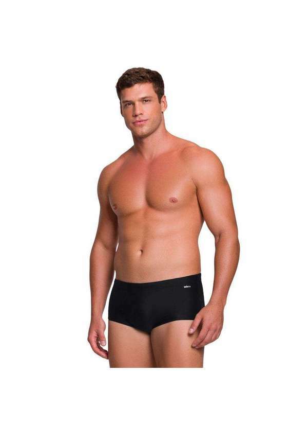 Sunga Selene Lateral Larga Masculina Preto