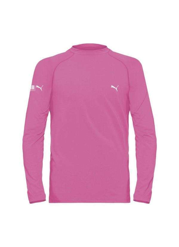 Vista 2 Camisa Térmica Puma Uv50 Manga Longa Infantil Rosa Puma
