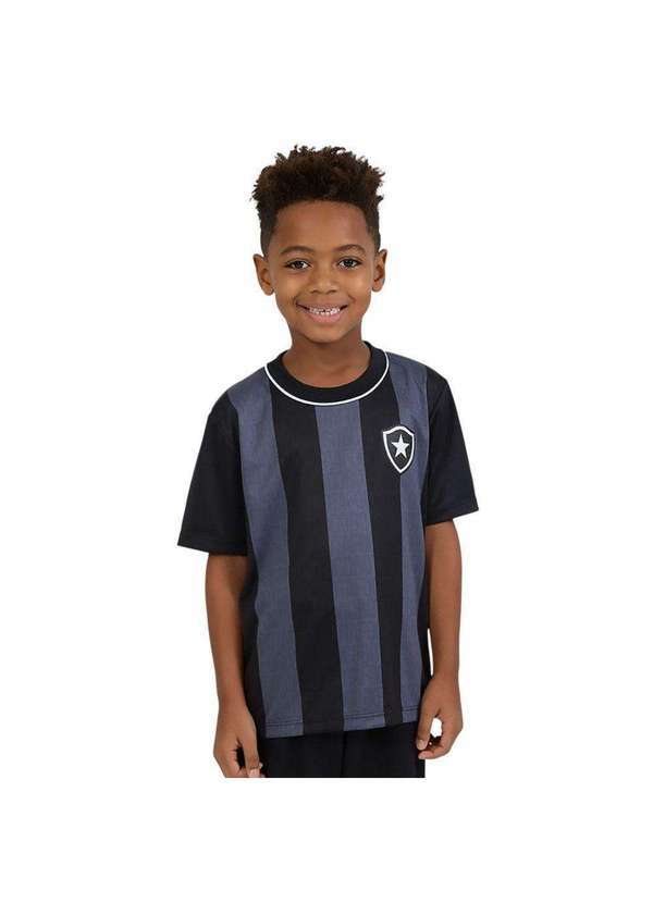 Vista 2 Camisa Braziline Botafogo Intenso Infantil Preto braziline