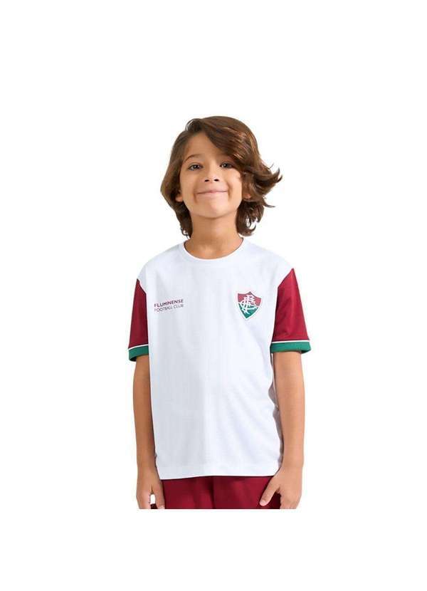 Vista 2 Camisa Braziline Fluminense Mistura Infantil Branco braziline