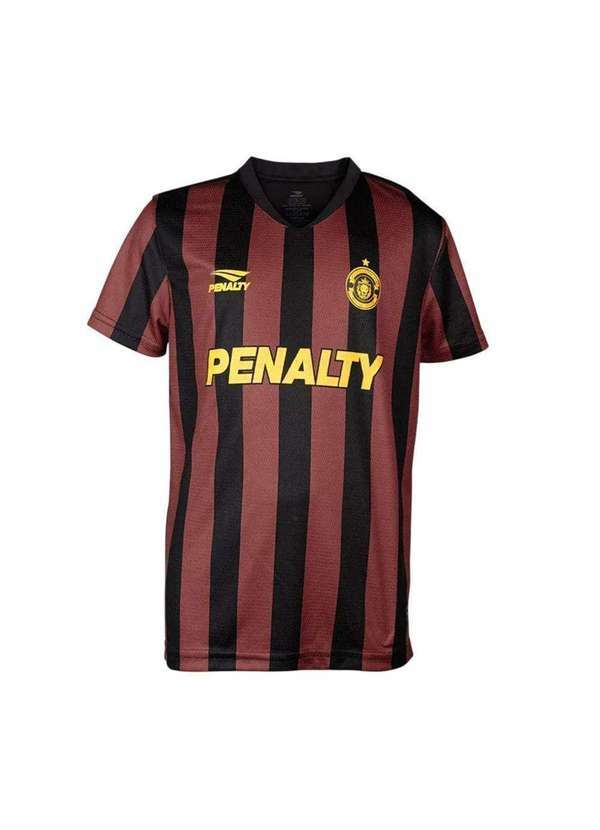 Vista 2 Camiseta Penalty Futebol Titular Infantil Preto Penalty