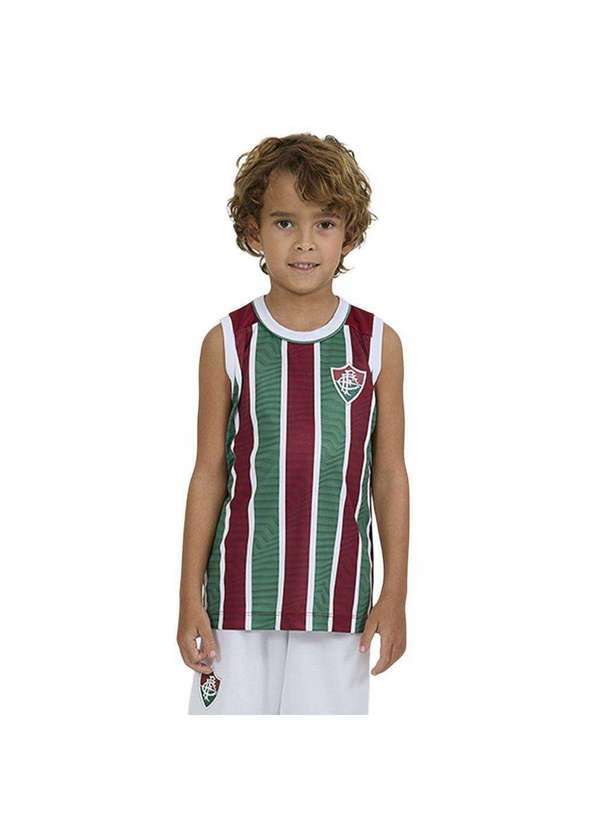 Vista 2 Regata Braziline Fluminense Agora Infantil Vermelho braziline