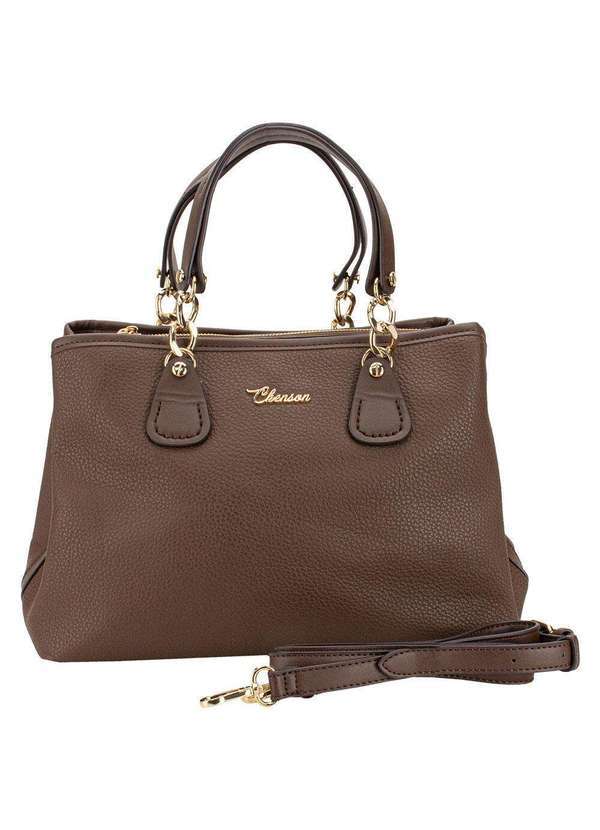 Vista 2 Bolsa Feminina Chenson Cg85016 Café Chenson