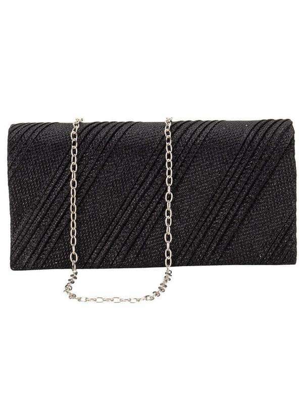 Vista 2 Bolsa Feminina Festa Melamel Fs62 - Preto MELAMEL