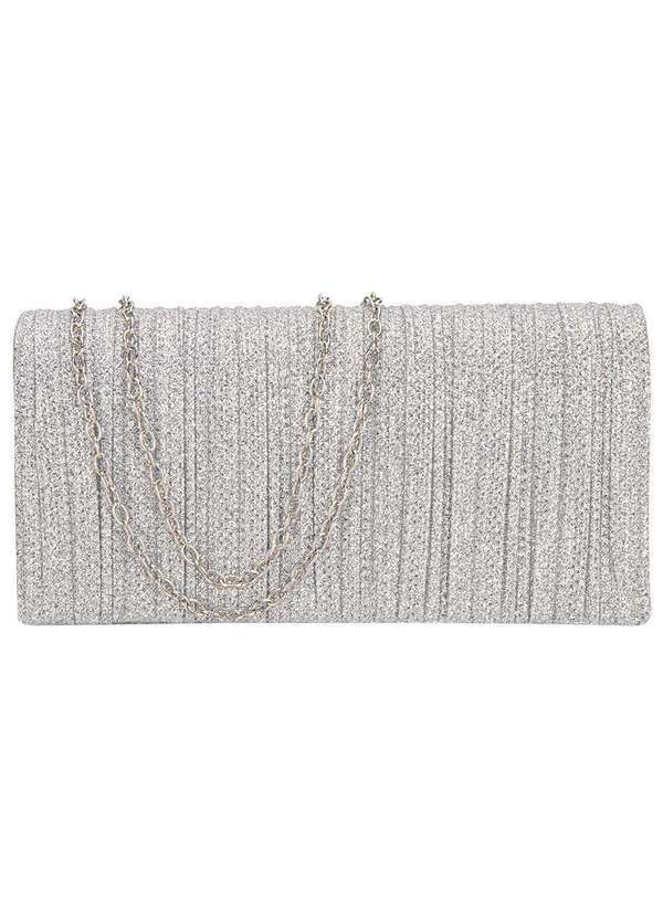 Vista 2 Bolsa Feminina Festa Melamel Fs69 - Prata