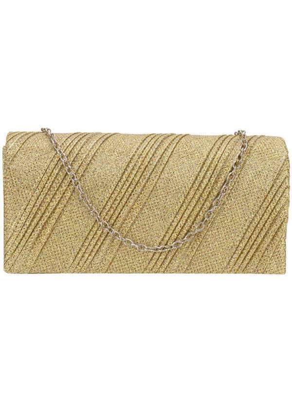 Vista 2 Bolsa Feminina Festa Melamel Fs76 Ouro MELAMEL