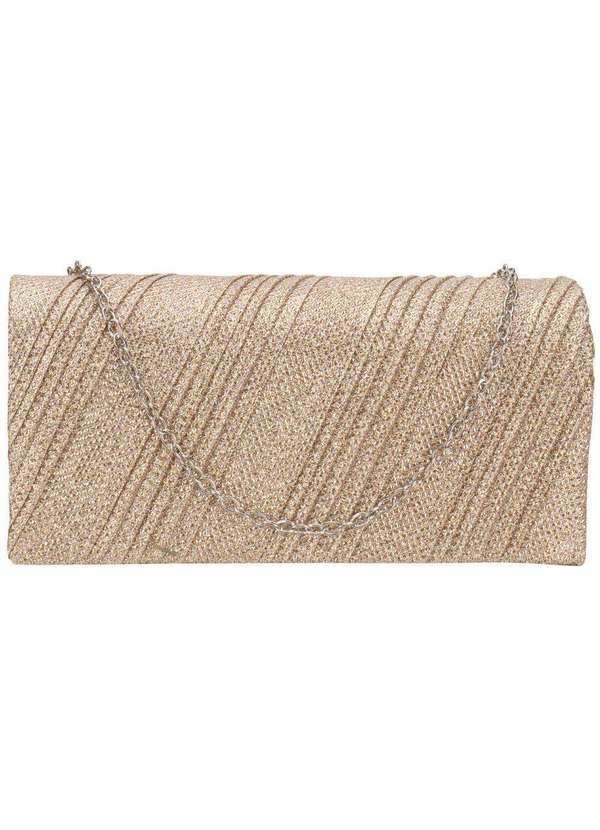Vista 2 Bolsa Feminina Festa Melamel Fs76 Ouro/Rosado MELAMEL