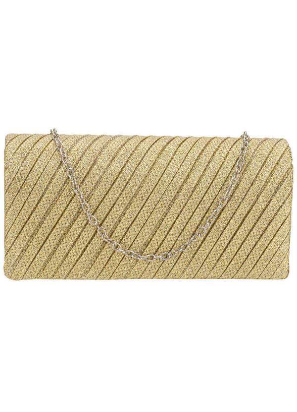 Vista 2 Bolsa Feminina Festa Melamel Fs79 Ouro
