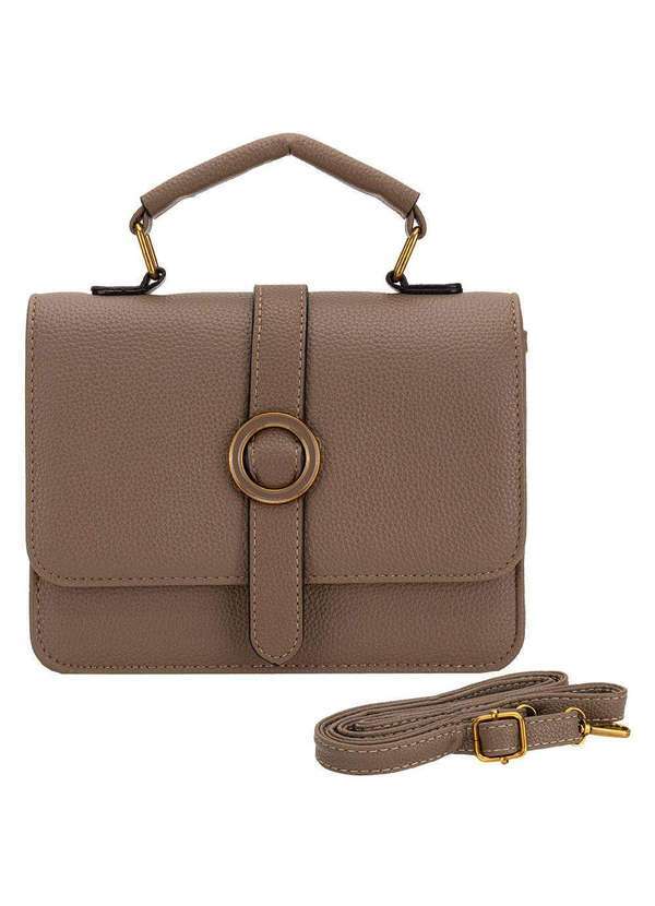 Vista 2 Bolsa Feminina H.E Sx-6037 Taupe H.e