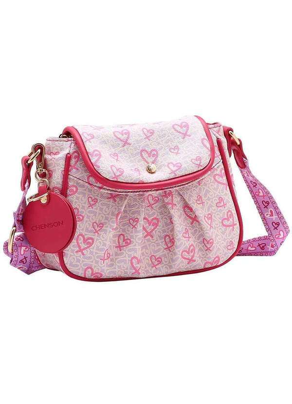 Vista 2 Bolsa Feminina Transversal Chenson Cg84964 Rosa Chenson