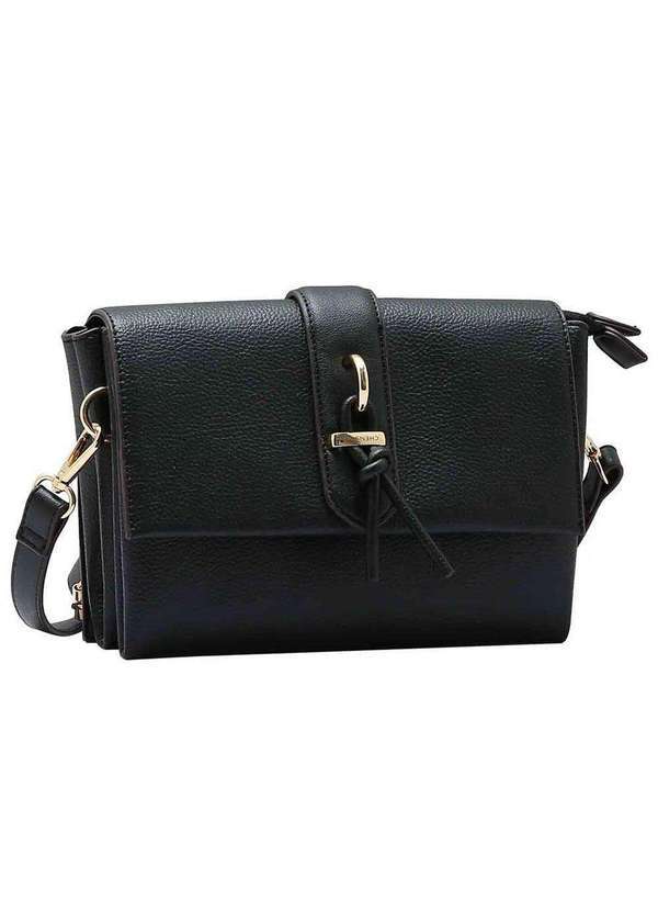Vista 2 Bolsa Feminina Transversal Chenson Cg89914 Preto Chenson