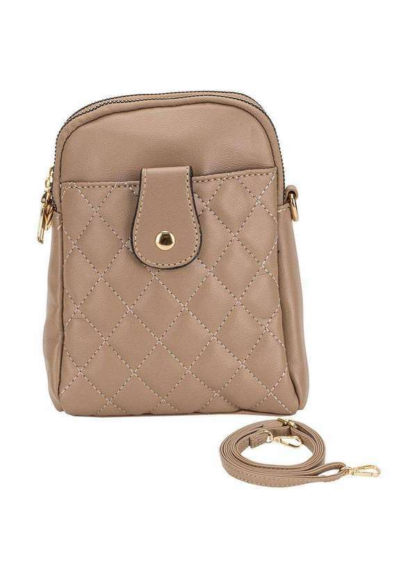 Vista 2 Bolsa Feminina Transversal Fuseco Wbft81007 - Caqui