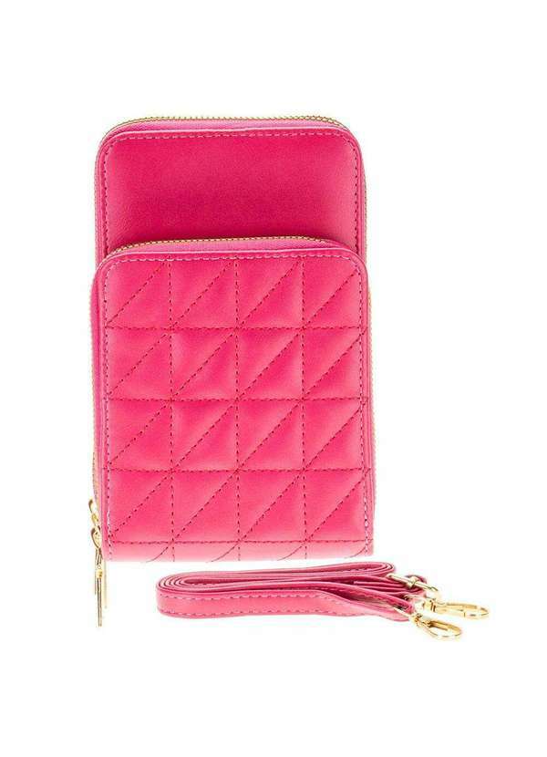 Vista 2 Bolsa Feminina Transversal Fuseco - Wbft84212 - Pink Fuseco