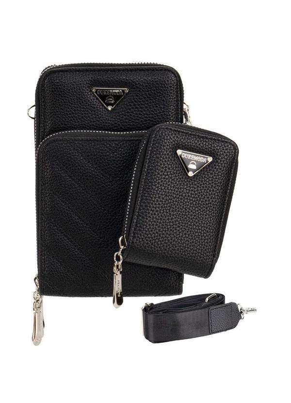 Vista 2 Bolsa Feminina Transversal H.E 0037-05 Preto