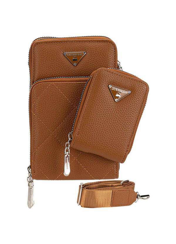 Vista 2 Bolsa Feminina Transversal H.E Fr40 Caramelo