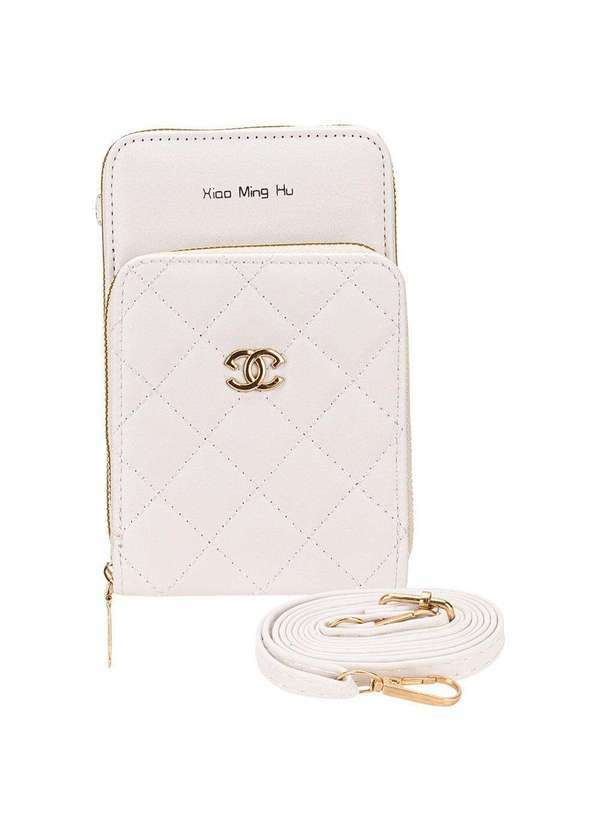 Vista 2 Bolsa Feminina Transversal H.E Pr1032 - Branco