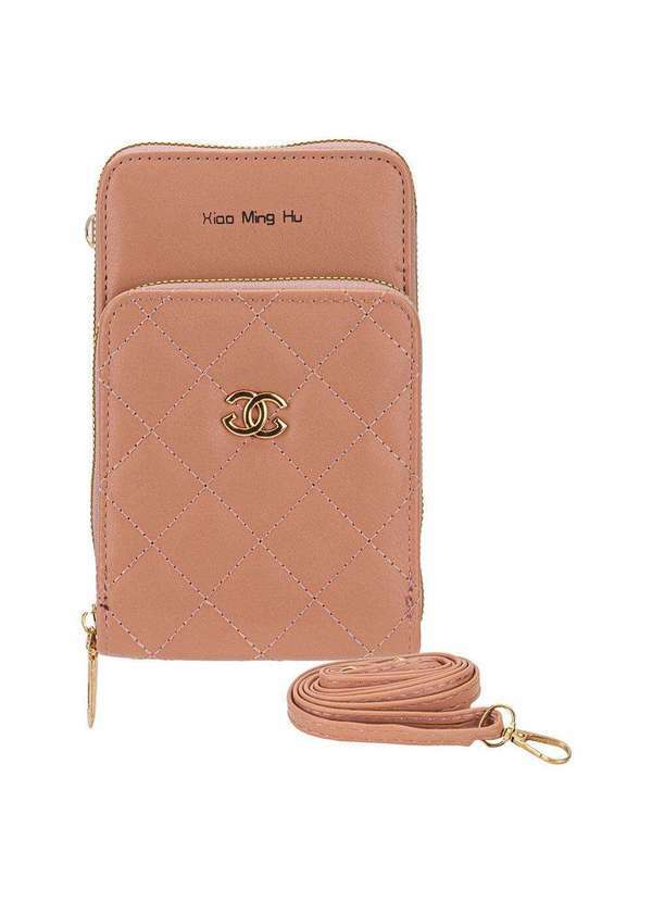 Vista 2 Bolsa Feminina Transversal H.E Pr1032 - Salmão