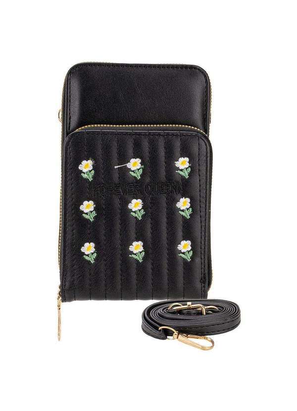 Vista 2 Bolsa Feminina Transversal H.E Pr1033 - Preto