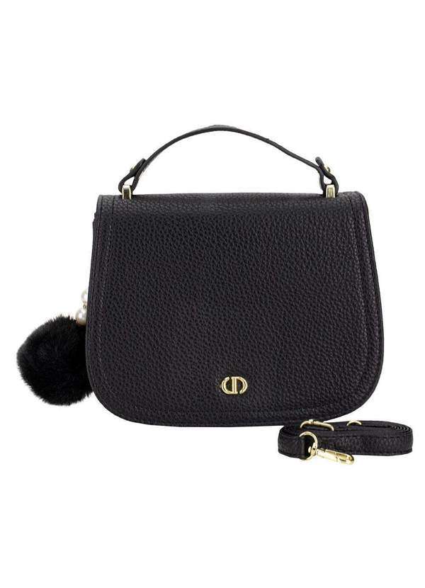 Vista 2 Bolsa Feminina Transversal H.E Ww118 - Preto
