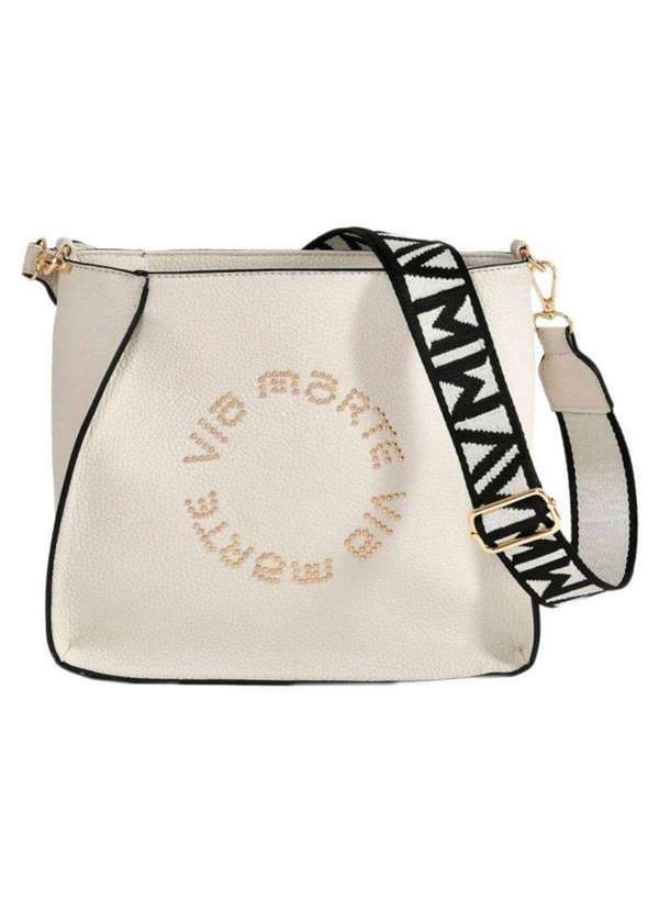 Vista 2 Bolsa Feminina Transversal Via Marte B2-514 - Natural VIA MARTE