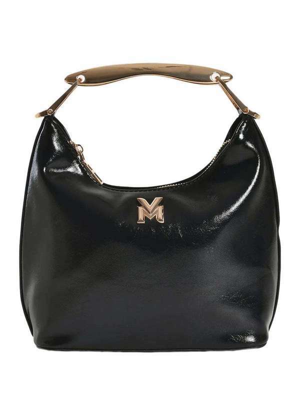 Vista 2 Bolsa Feminina Via Marte B1-306 Verniz/Preto VIA MARTE