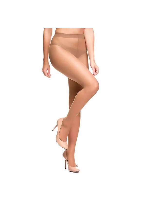 Vista 2 Meia-Calça Feminina Clássica Europeu Fio 20 Trifil W06308 Natural