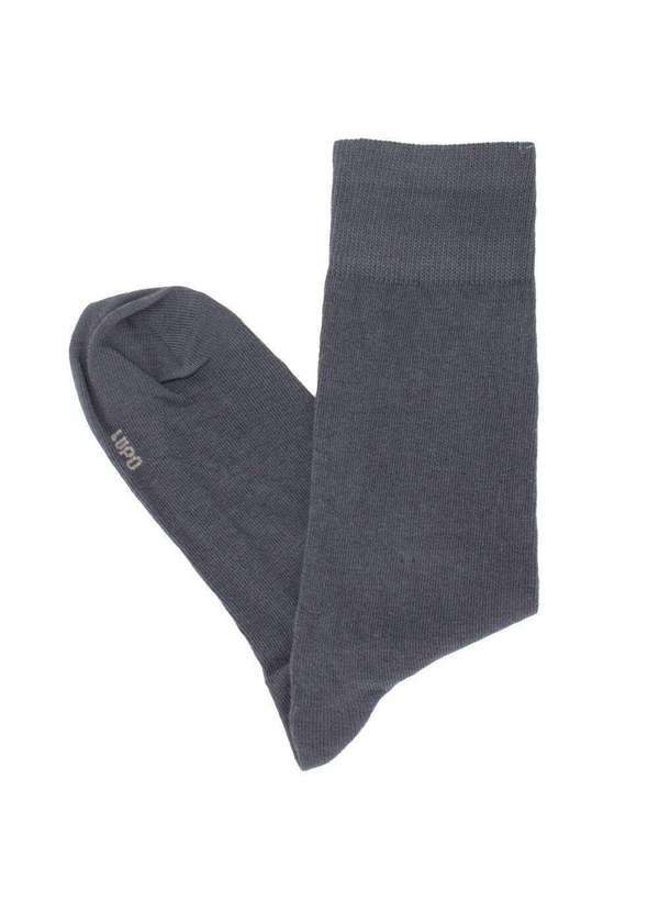 Vista 2 Meia Social Sportwear Lupo 1275 Cinza Lupo