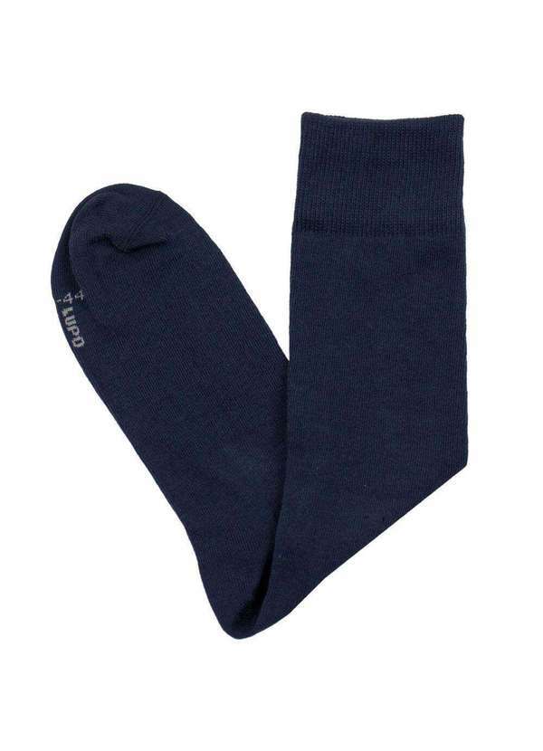 Vista 2 Meia Social Sportwear Lupo 1275 Marinho 01 Lupo