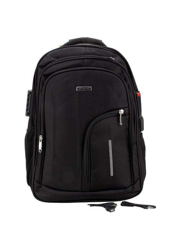 Vista 2 Mochila Royal Style R2106 Preto 01 Royal style