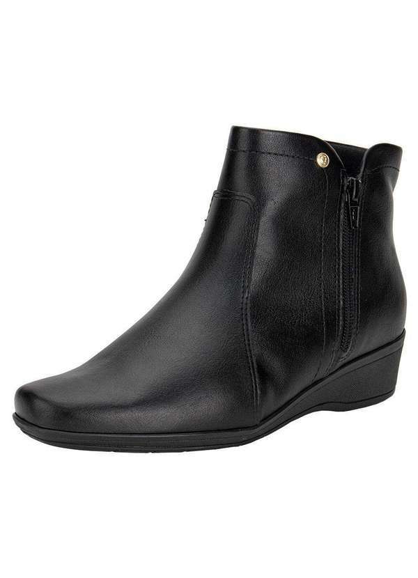 Vista 2 Bota Feminina Cano Baixo Comfortflex 2474301 - Preto Comfortflex