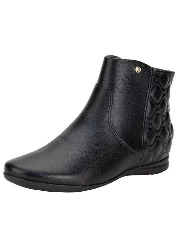 Vista 2 Bota Feminina Cano Baixo Comfortflex 2491301 - Preto Comfortflex
