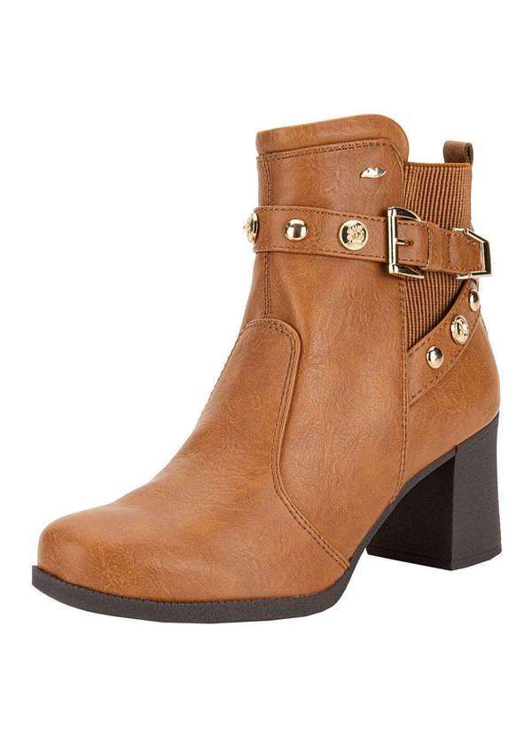 Vista 2 Bota Feminina Cano Baixo Dakota Da971 - Caramelo Dakota