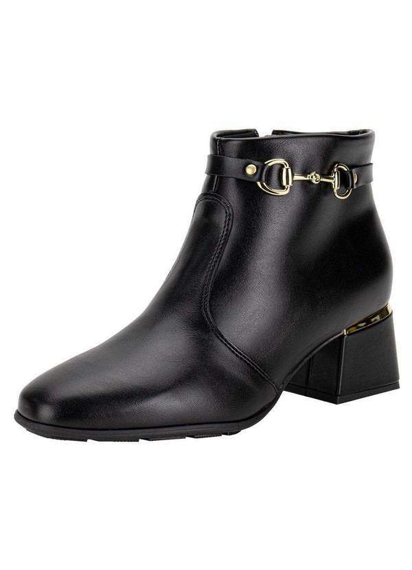 Vista 2 Bota Feminina Cano Baixo Modare 7082102 - Preto 01 MODARE