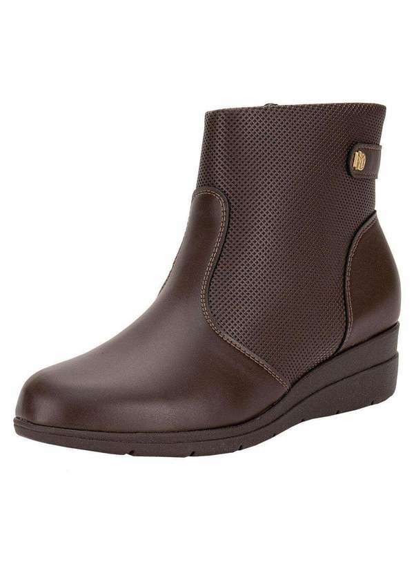Vista 2 Bota Feminina Cano Baixo Modare 7085103 - Café MODARE