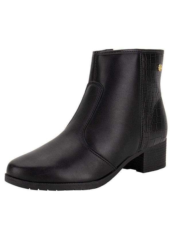 Vista 2 Bota Feminina Cano Baixo Moleca 5346100 - Preto MOLECA