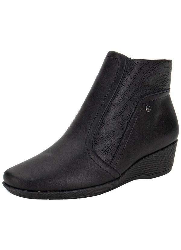 Vista 2 Bota Feminina Cano Baixo Piccadilly 143218 Preto Piccadilly