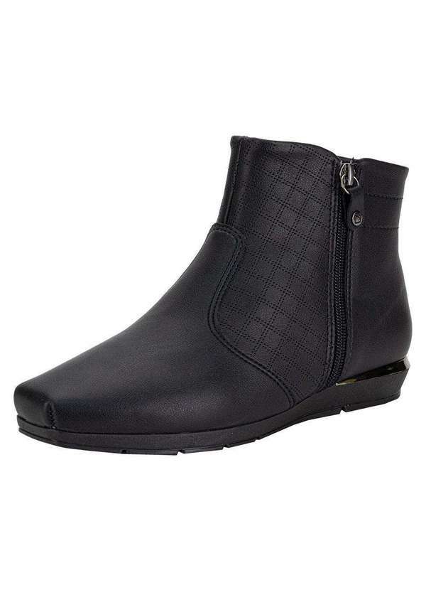 Vista 2 Bota Feminina Cano Baixo Piccadilly 147315 - Preto Piccadilly