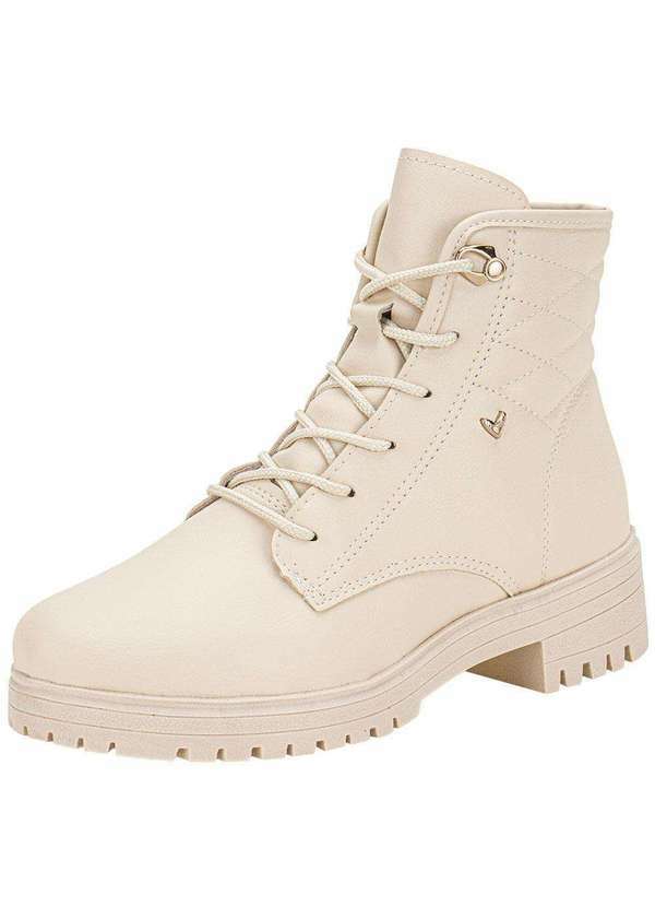 Vista 2 Bota Feminina Coturno Mississipi Mi841 Marfim MISSISSIPI