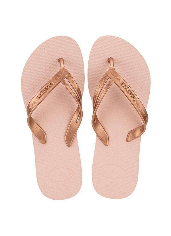 Chinelo Feminino Elegance Havaianas - 4148801 - Rosa