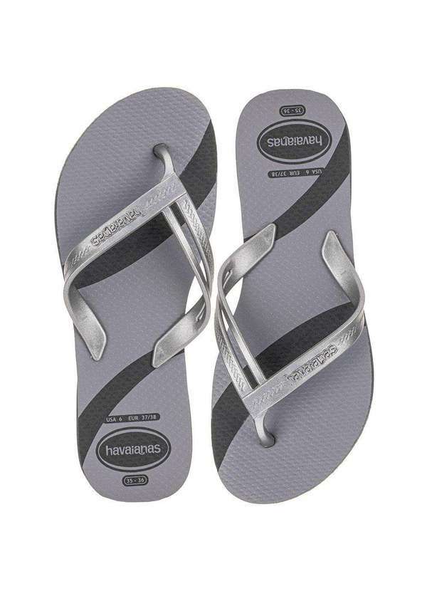 Vista 2 Chinelo Feminino Elegance Print Havaianas 4148804 - Cinza