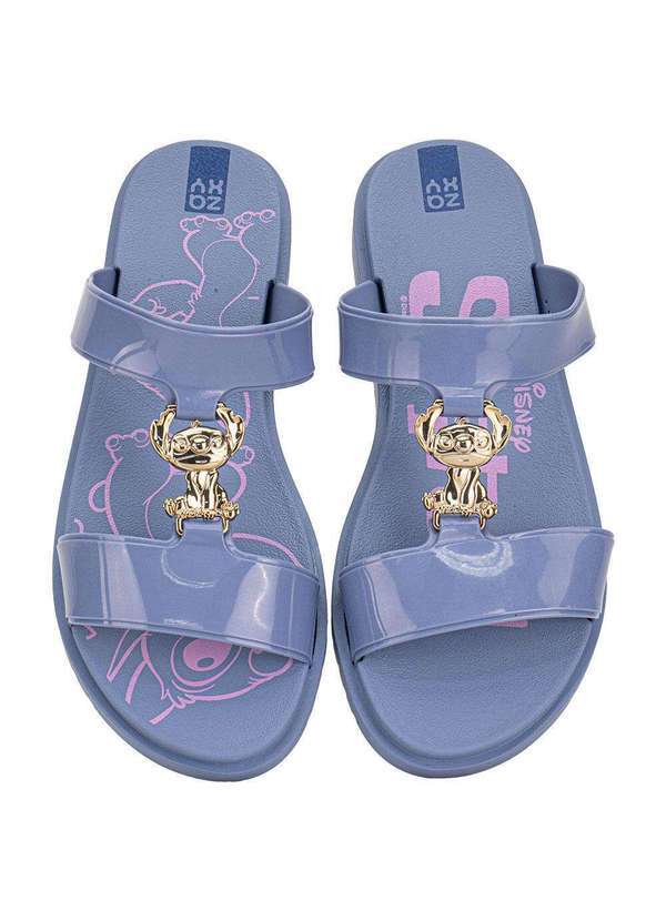 Vista 2 Chinelo Feminino Slide Disney Mix Zaxy 19271 Azul Zaxy