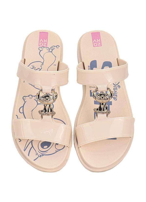 Vista 2 Chinelo Feminino Slide Disney Mix Zaxy 19271 Marfim Zaxy