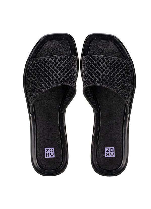 Vista 2 Chinelo Feminino Slide Mesh Zaxy 19125 - Preto