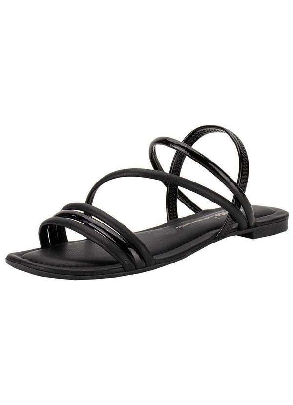 Vista 2 Sandália Feminina Flat Dakota Y8481 - Preto