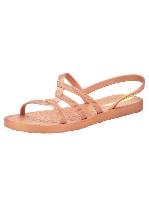 Vista 2 Sandália Feminina Flat Diversa Ipanema 27234 - Salmão