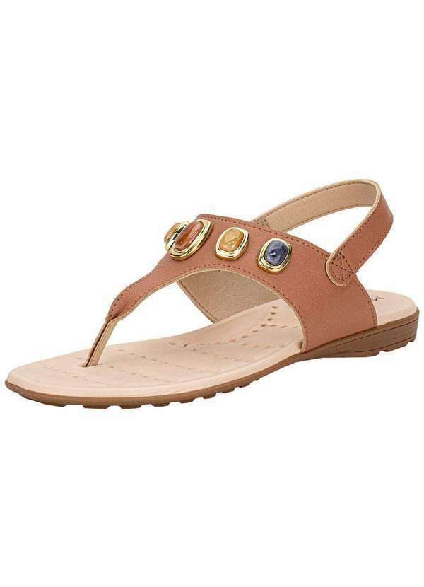 Vista 2 Sandália Feminina Flat Modare 7053173 - Canela MODARE