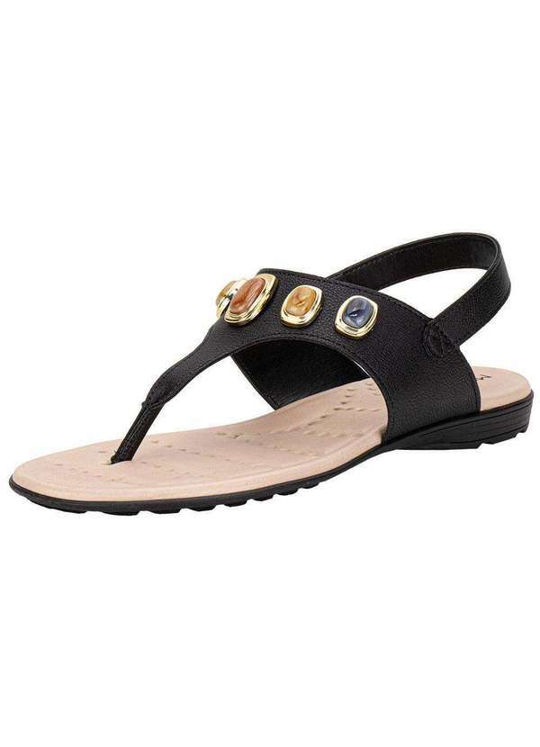 Vista 2 Sandália Feminina Flat Modare 7053173 - Preto MODARE
