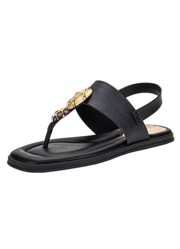 Vista 2 Sandália Feminina Flat Modare 7212103 - Preto MODARE